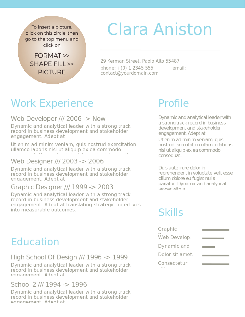 Simple Snapshot CV preview